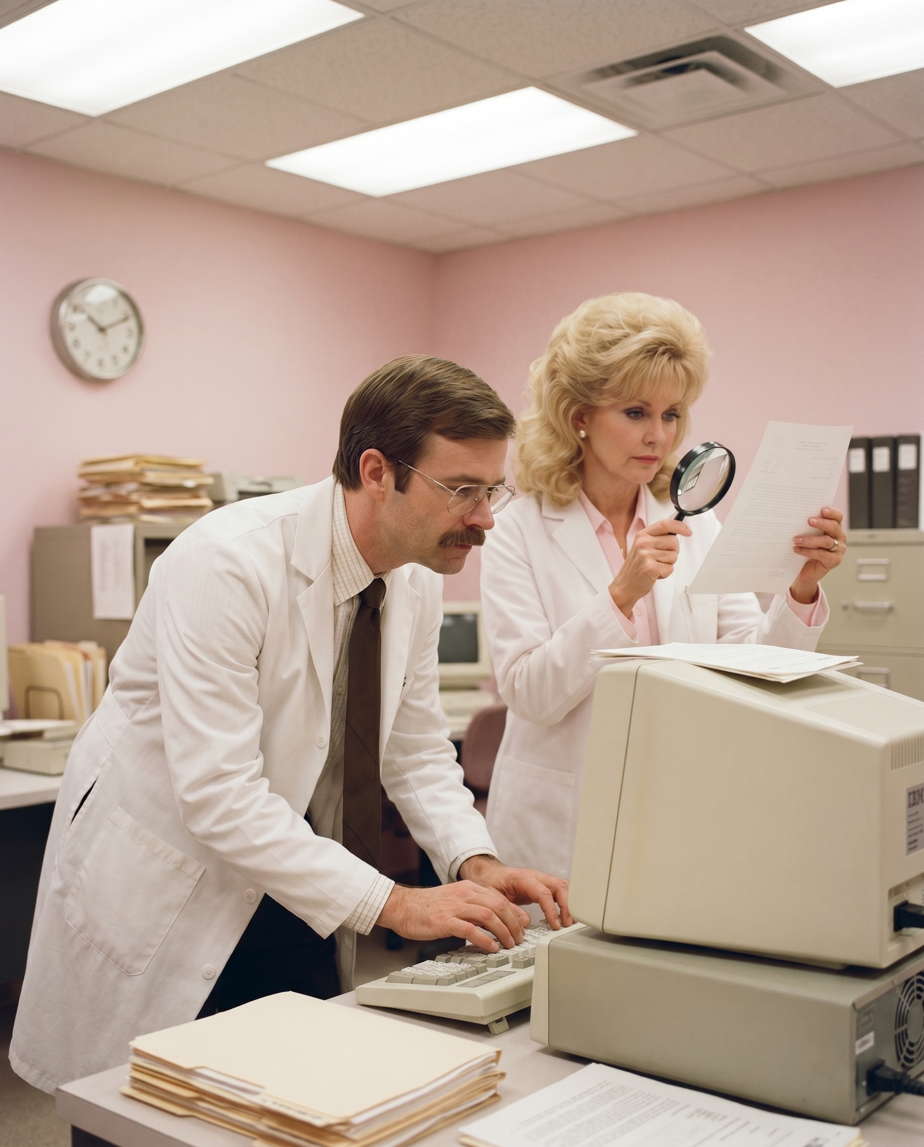 Harold and Celeste analyzing a site in the LAB2 lab