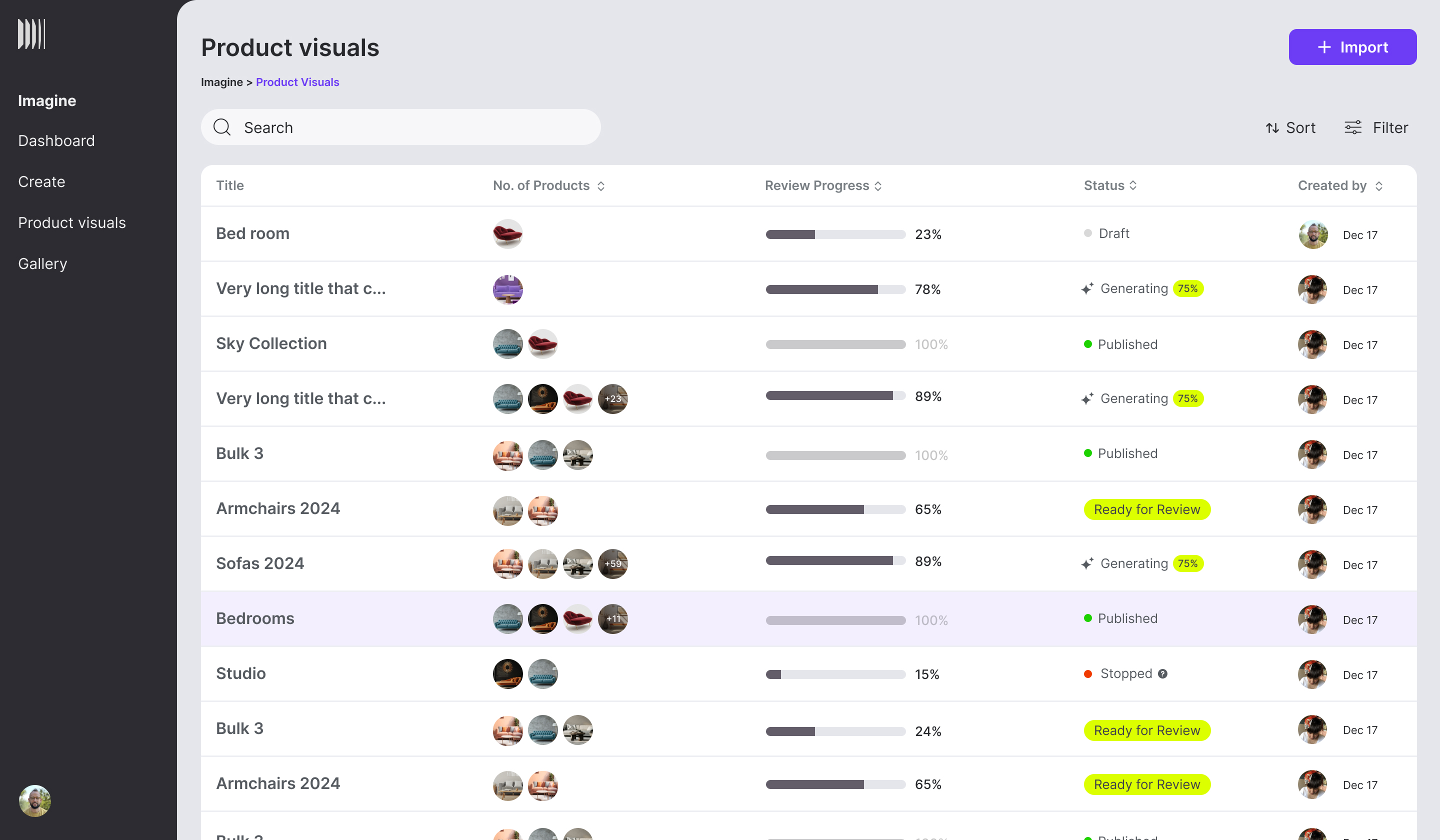 ImagineSpaces screen 1